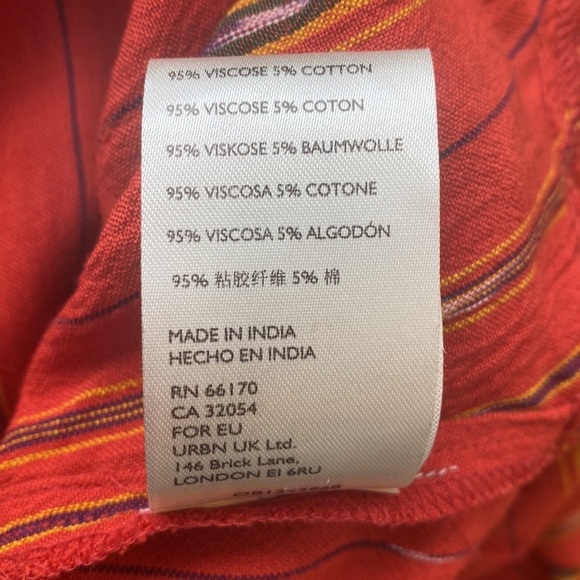 Free People Better Days Red Combo Maxi Dress Small - Picture 14 of 14